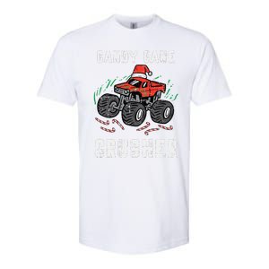 Funny Christmas Monster Truck Candy Cane Crusher Xmas Softstyle CVC T-Shirt