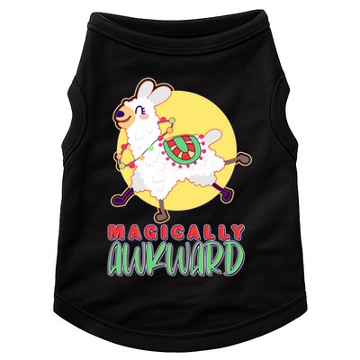 Funny Cute Magically Awkward Llama Alpaca Doggie Tank