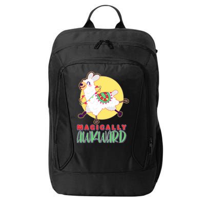 Funny Cute Magically Awkward Llama Alpaca City Backpack