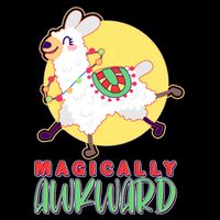Funny Cute Magically Awkward Llama Alpaca City Backpack