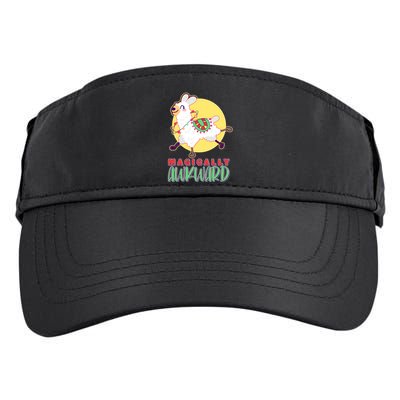 Funny Cute Magically Awkward Llama Alpaca Adult Drive Performance Visor