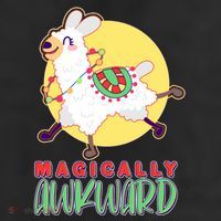 Funny Cute Magically Awkward Llama Alpaca 11oz C Handle Ceramic Mug