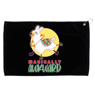 Funny Cute Magically Awkward Llama Alpaca Grommeted Golf Towel