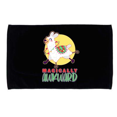 Funny Cute Magically Awkward Llama Alpaca Microfiber Hand Towel