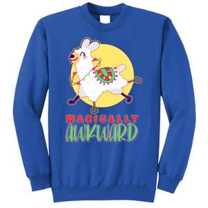 Funny Cute Magically Awkward Llama Alpaca Sweatshirt