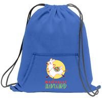 Funny Cute Magically Awkward Llama Alpaca Sweatshirt Cinch Pack Bag