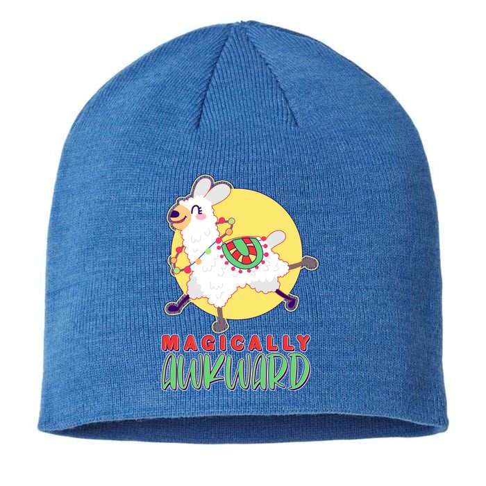 Funny Cute Magically Awkward Llama Alpaca Sustainable Beanie