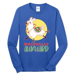 Funny Cute Magically Awkward Llama Alpaca Tall Long Sleeve T-Shirt