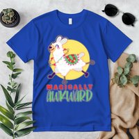 Funny Cute Magically Awkward Llama Alpaca Premium T-Shirt