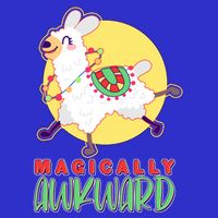 Funny Cute Magically Awkward Llama Alpaca Premium T-Shirt