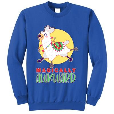 Funny Cute Magically Awkward Llama Alpaca Tall Sweatshirt