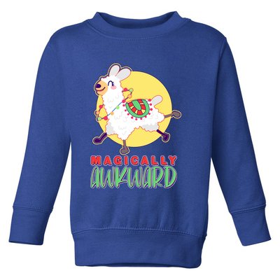 Funny Cute Magically Awkward Llama Alpaca Toddler Sweatshirt