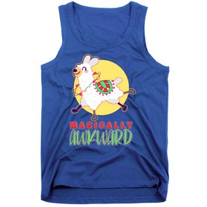 Funny Cute Magically Awkward Llama Alpaca Tank Top