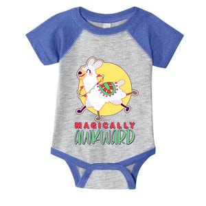 Funny Cute Magically Awkward Llama Alpaca Infant Baby Jersey Bodysuit