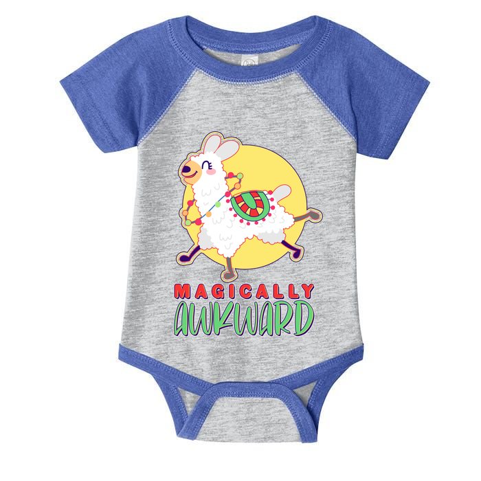 Funny Cute Magically Awkward Llama Alpaca Infant Baby Jersey Bodysuit