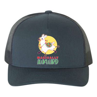 Funny Cute Magically Awkward Llama Alpaca Yupoong Adult 5-Panel Trucker Hat