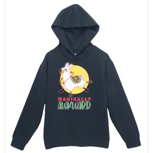 Funny Cute Magically Awkward Llama Alpaca Urban Pullover Hoodie