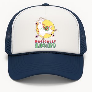 Funny Cute Magically Awkward Llama Alpaca Trucker Hat