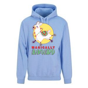 Funny Cute Magically Awkward Llama Alpaca Unisex Surf Hoodie