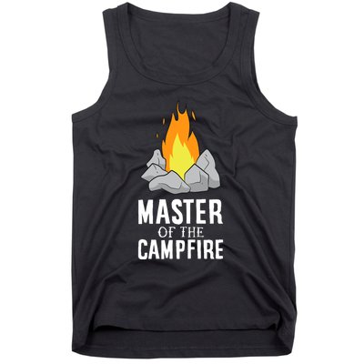 Funny Camping Master Of The Campfire Outdoor Camper Tank Top