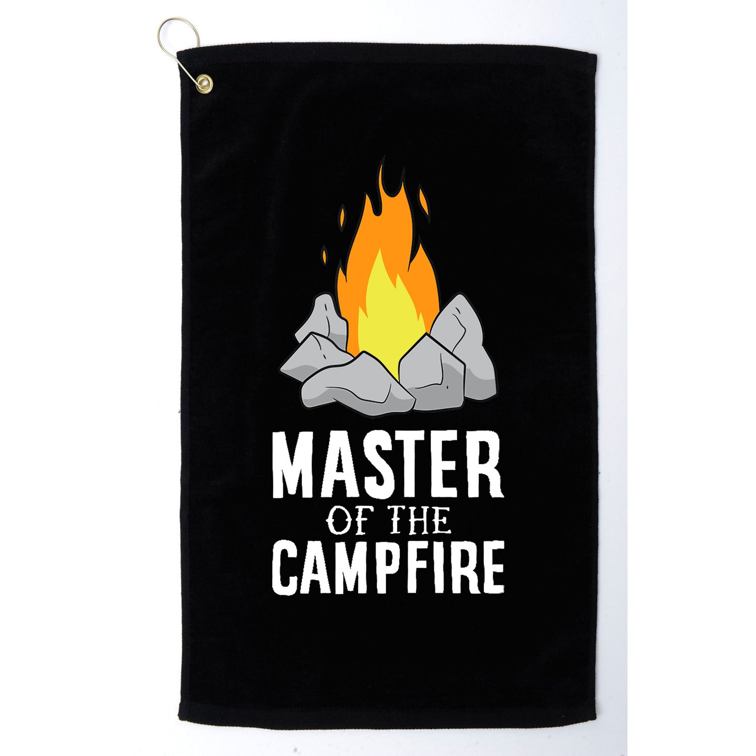 Funny Camping Master Of The Campfire Outdoor Camper Golf Towel
