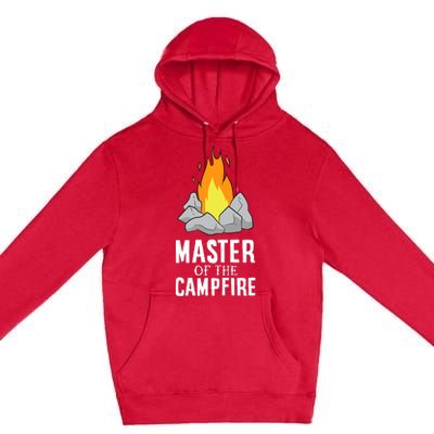 Funny Camping Master Of The Campfire Outdoor Camper Premium Pullover Hoodie