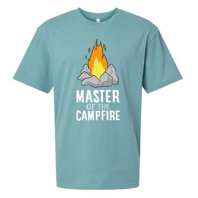 Funny Camping Master Of The Campfire Outdoor Camper Sueded Cloud Jersey T-Shirt