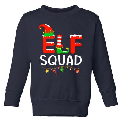 Family Christmas Matching Pajamas Xmas Elf Squad Gift Toddler Sweatshirt