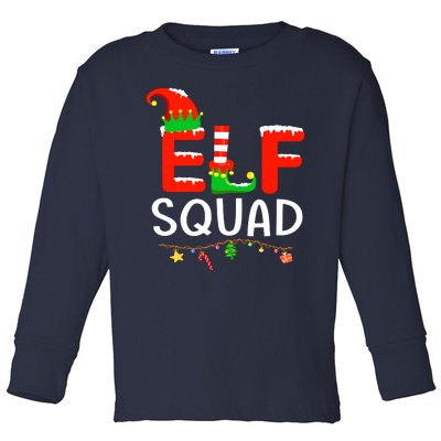 Family Christmas Matching Pajamas Xmas Elf Squad Gift Toddler Long Sleeve Shirt