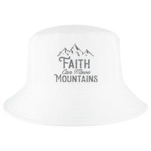 Faith Can Move Mountains Bible Verse Religious Cool Comfort Performance Bucket Hat