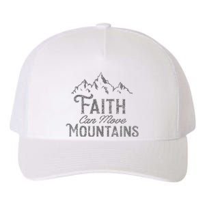 Faith Can Move Mountains Bible Verse Religious Yupoong Adult 5-Panel Trucker Hat