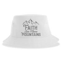 Faith Can Move Mountains Bible Verse Religious Sustainable Bucket Hat