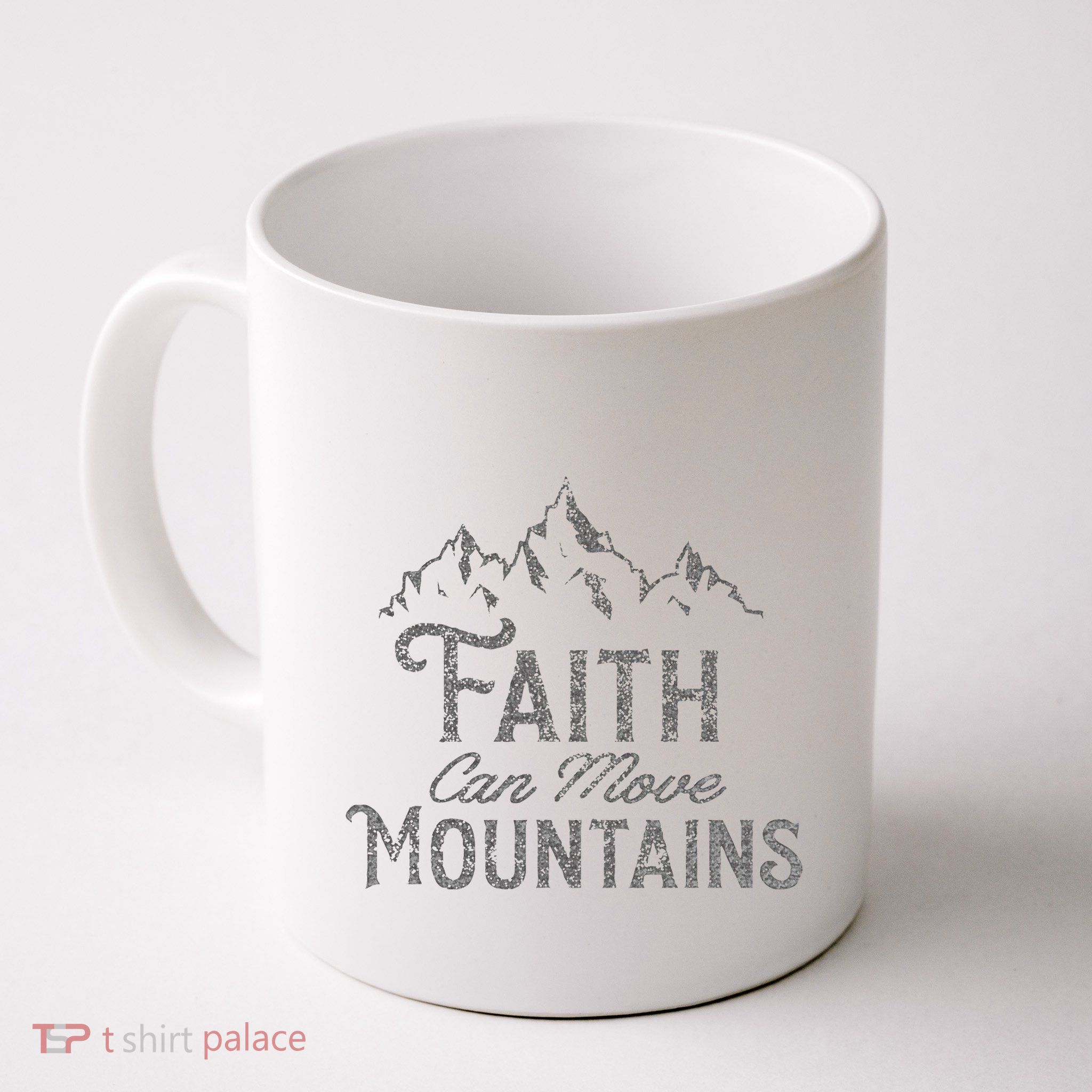 Faith Can Move Mountains Bible Verse Religious Mug