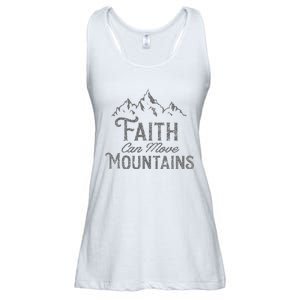 Faith Can Move Mountains Bible Verse Religious Ladies Essential Flowy Tank