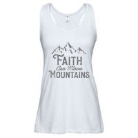 Faith Can Move Mountains Bible Verse Religious Ladies Essential Flowy Tank