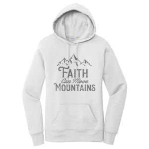 Faith Can Move Mountains Bible Verse Religious Women's Pullover Hoodie