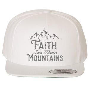 Faith Can Move Mountains Bible Verse Religious Wool Snapback Cap