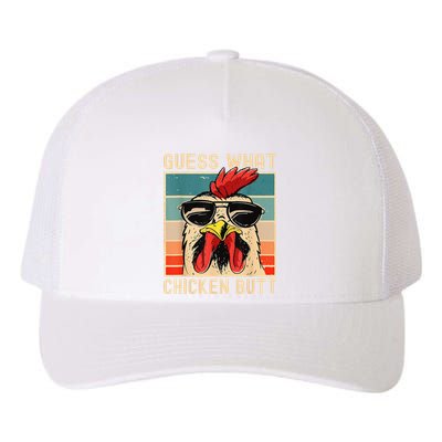 Funny Chicken Meme Guess What Chicken Butt Yupoong Adult 5-Panel Trucker Hat