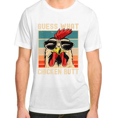 Funny Chicken Meme Guess What Chicken Butt Adult ChromaSoft Performance T-Shirt