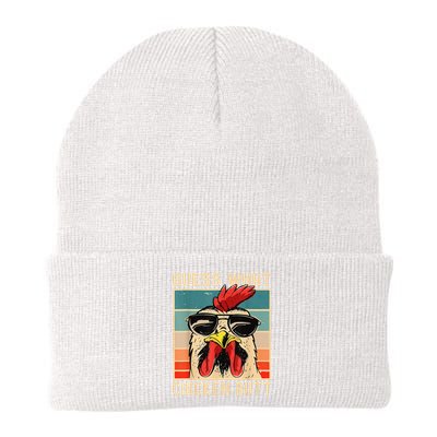 Funny Chicken Meme Guess What Chicken Butt Knit Cap Winter Beanie