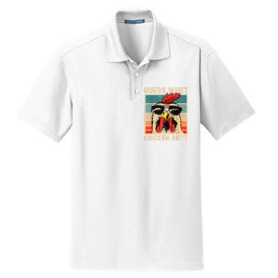 Funny Chicken Meme Guess What Chicken Butt Dry Zone Grid Polo