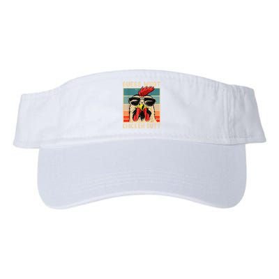 Funny Chicken Meme Guess What Chicken Butt Valucap Bio-Washed Visor