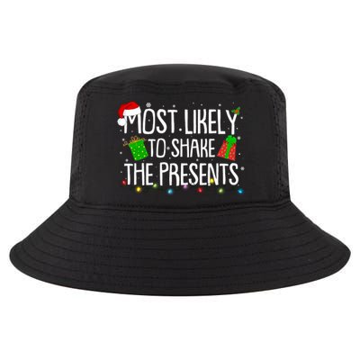 Funny Christmas Most Likely To Shake The Presents Cool Comfort Performance Bucket Hat