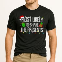 Funny Christmas Most Likely To Shake The Presents Cooling Performance Crew T-Shirt