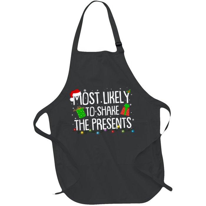 Funny Christmas Most Likely To Shake The Presents Apron