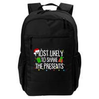 Funny Christmas Most Likely To Shake The Presents Backpack