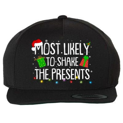 Funny Christmas Most Likely To Shake The Presents Wool Snapback Cap