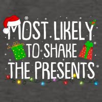 Funny Christmas Most Likely To Shake The Presents Vector Backpack