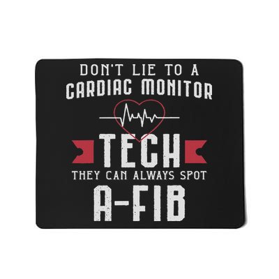 Funny Cardiac Monitor Tech Always Spot A Fib Mousepad