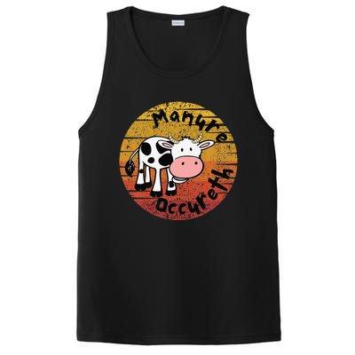 Funny Cow Manure Occureth Adult Humor Funny Saying Cow PosiCharge Competitor Tank